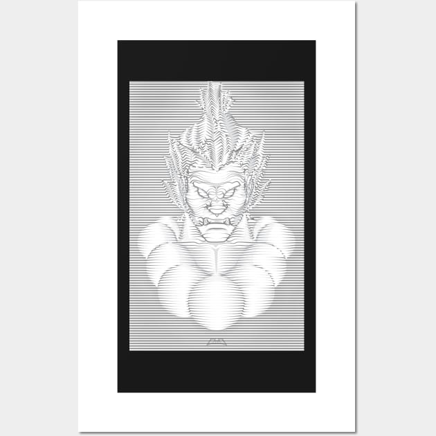 Akuma Waveform Evil Intent Wall Art by williamfocus